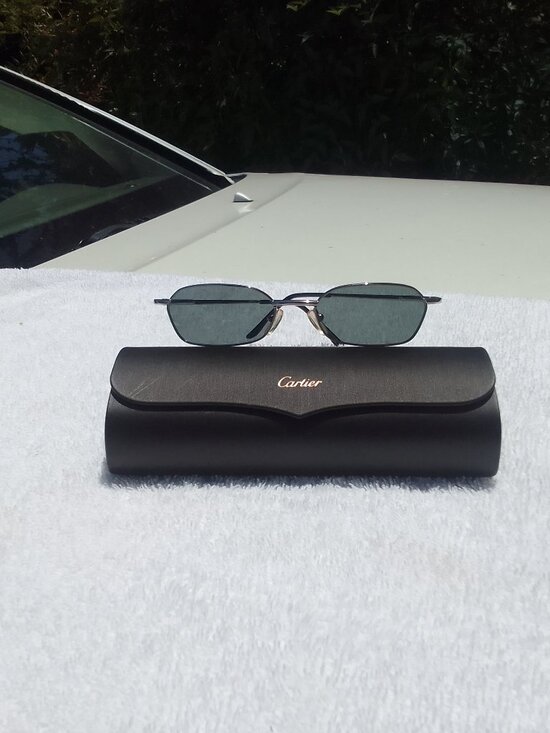Platinum white-gold mini-style exquisite sunglasses&3 gifts NWT, SKU-glass-mini main image 6